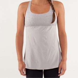 Lululemon Venus tank Pigeon Metallic Silver Gray 4